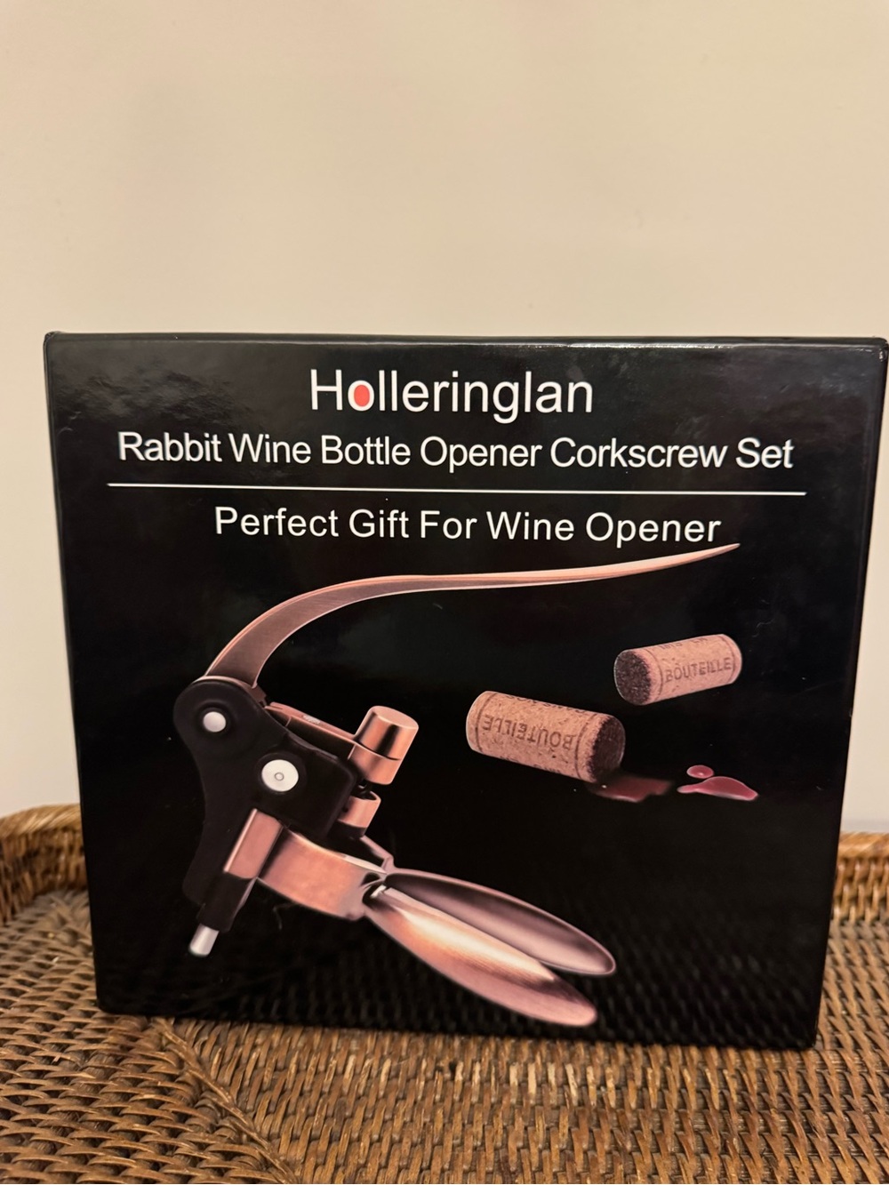 Rose Gold Rabbit Corkscrew Wine Opener